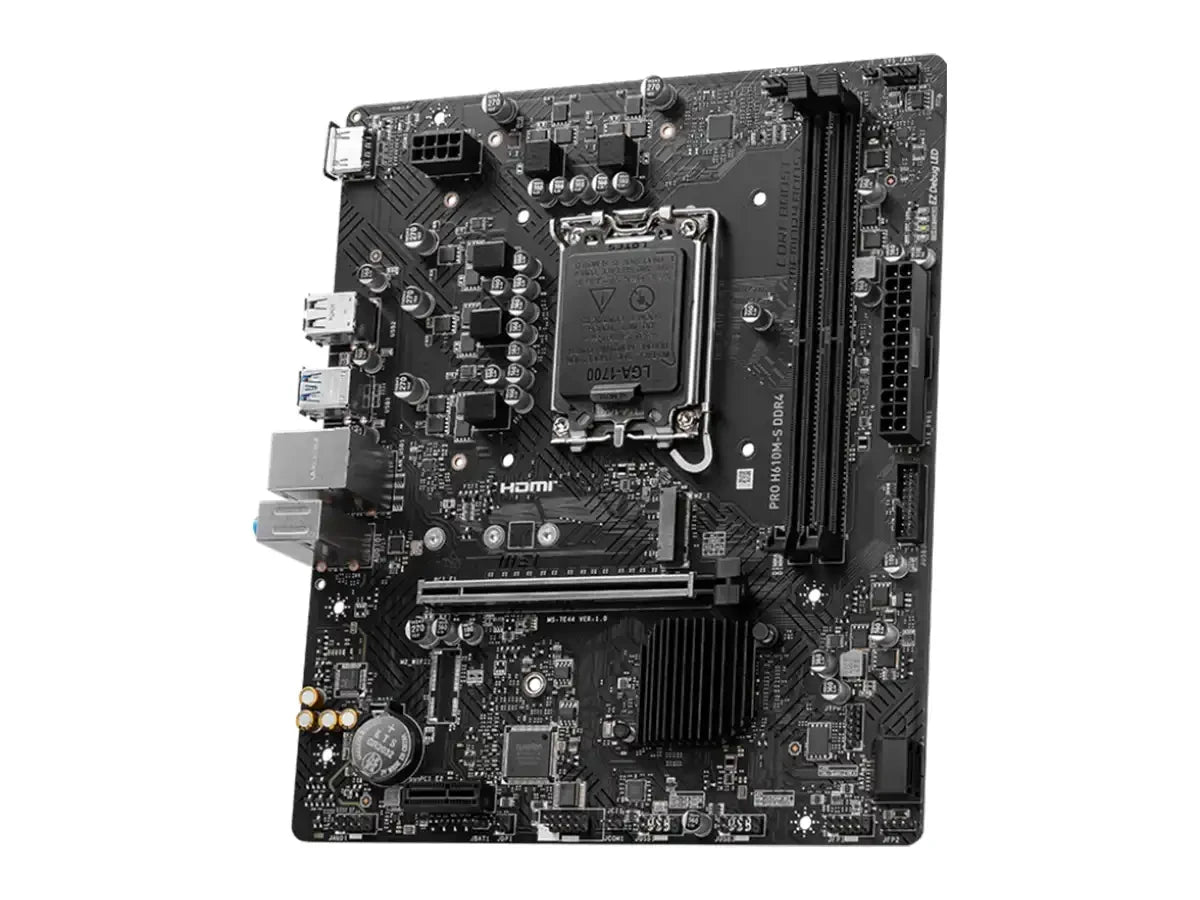 Placa Madre Msi H610m-s Pro (pro H610m-s Ddr4) Socket Lga 1700, Ram Ddr4 Buss 3200mhz, 14va, 13va, 12va Gen.