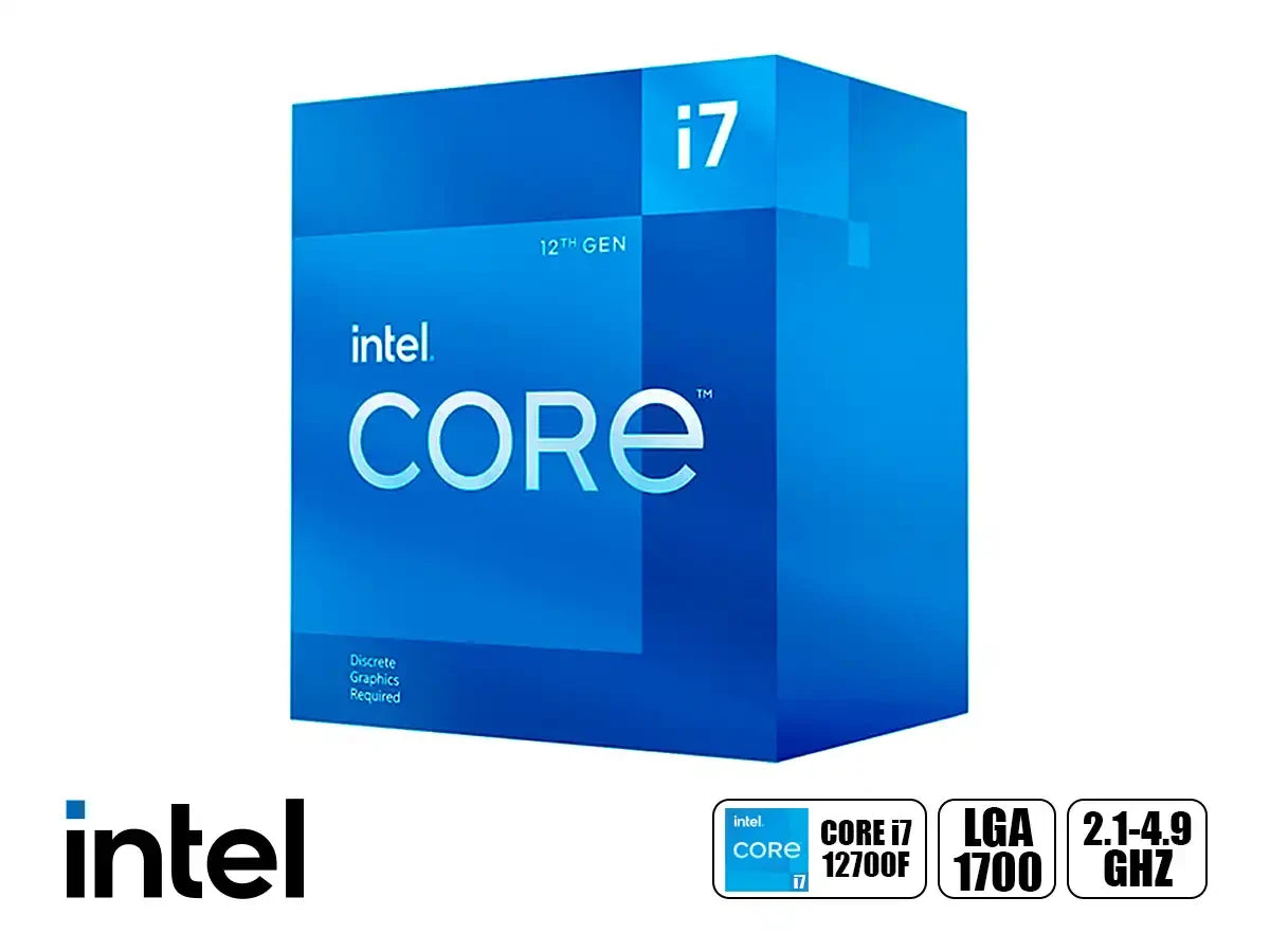 Procesador Intel Core I7 12700f 2.1ghz Hasta 4.9 Ghz 25mb (bx8071512700f) Lga 1700, 12 Nucleos