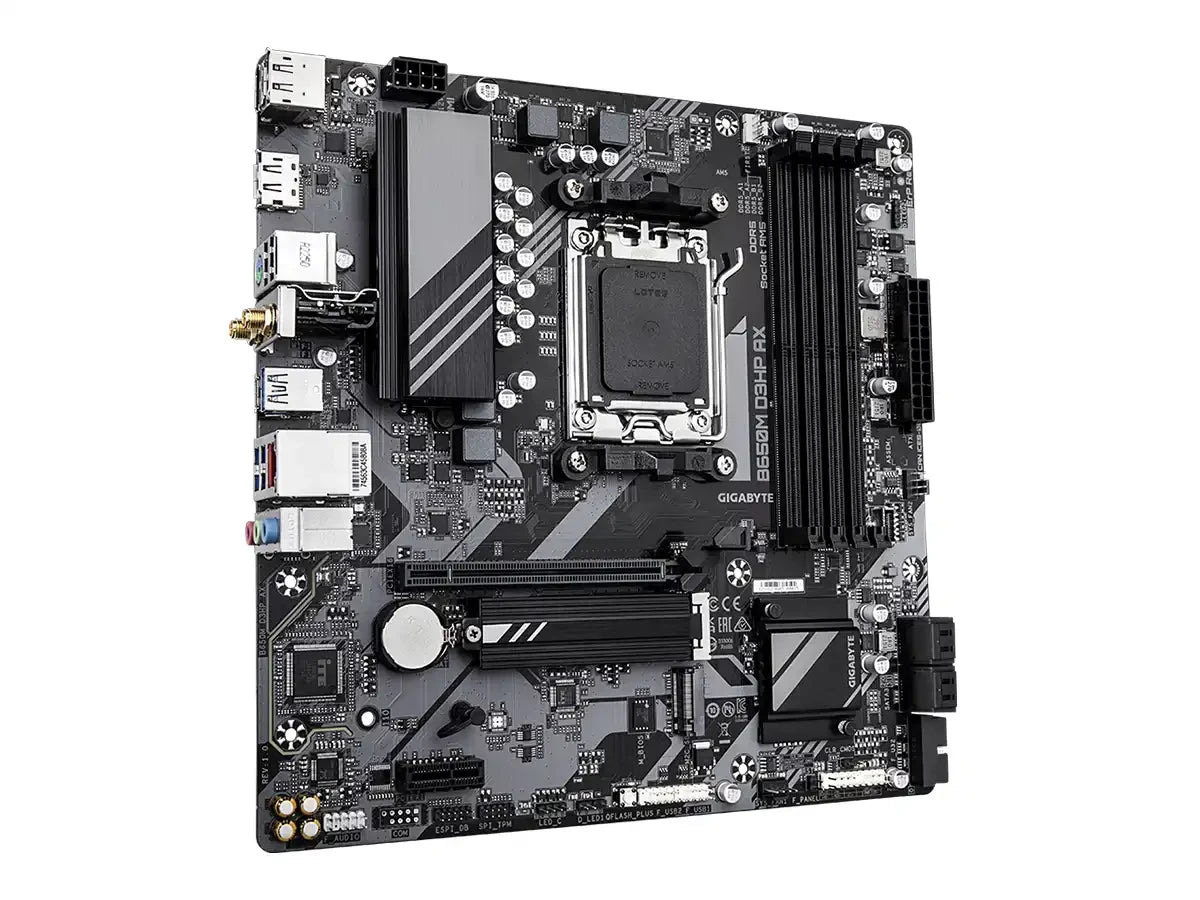 Placa Madre Gigabyte B650m D3hp-ax (b650m D3hp-ax) Socket Am5, Ram Ddr5 7600oc Mhz, Wifi 6e