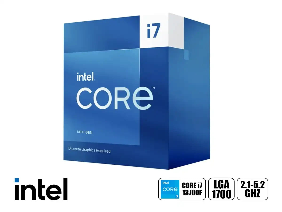 Procesador Intel Core I7 13700f 2.1ghz Hasta 5.2ghz 30mb (bx8071513700f) Lga 1700, 16 Nucleos, S/ Grafica, C/cooler