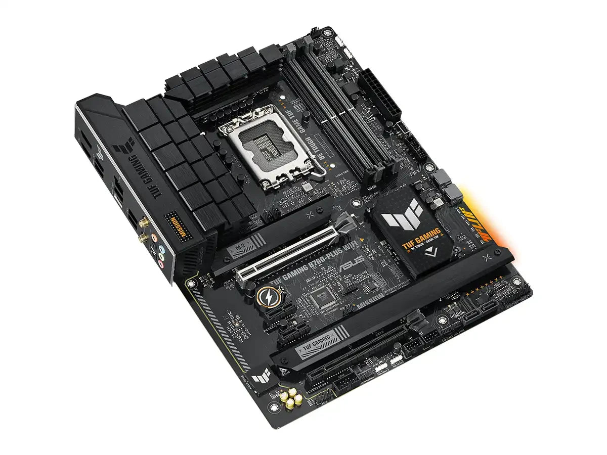 Placa Madre Asus B760-plus Tuf Gaming Wifi (90mb1er0-m0eay0) Socket Lga 1700, Ram Ddr5 Buss 7200oc Mhz, 13va, 12va Gen, Rgb, Wifi 6