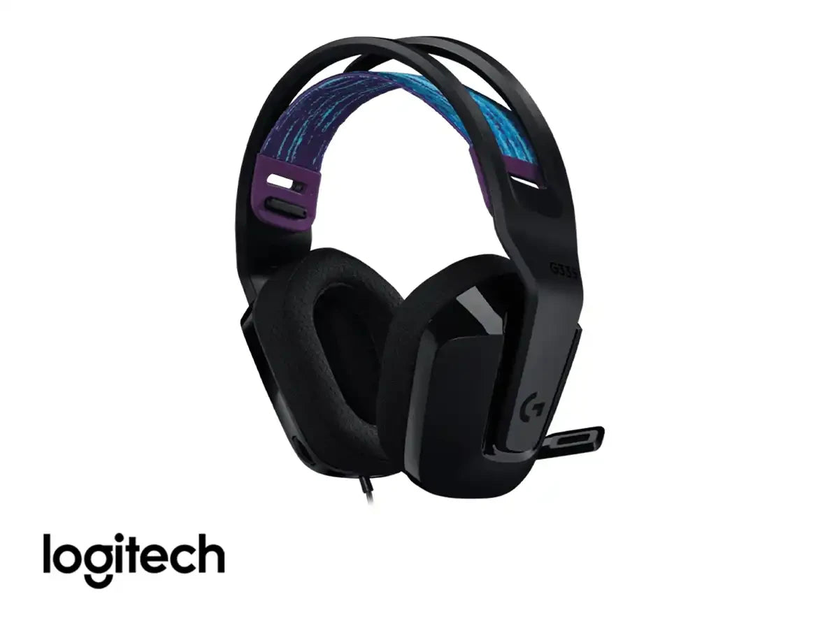 Auricular Logitech G335 Gaming (981-000977) Con Microfono, Interfaz Jack 3.5mm, Negro