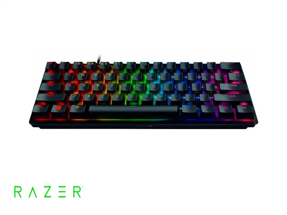 Teclado Gamer Razer Huntsman Mini (rz03-03392900-r311) Mecanico, Switch Purple, Led Rgb, Es, Negro