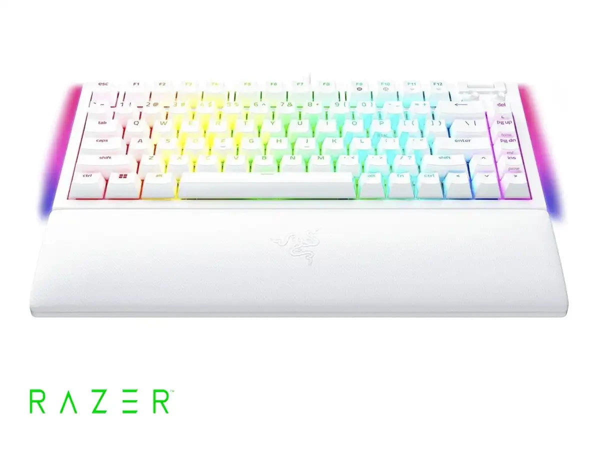 Teclado Gamer Razer Blackwidow V4 75% (rz03-05001700-r3m1) Mecanico, Switch Orange, , Led Rgb, Blanco