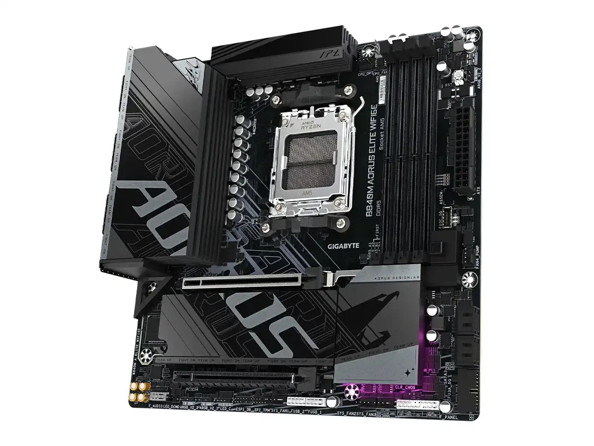 Placa Madre Gigagbyte B840m Aorus Elite Wifi6e (g-b840m-a-elite-wifi6e) Am5, 4 Slot De Ram