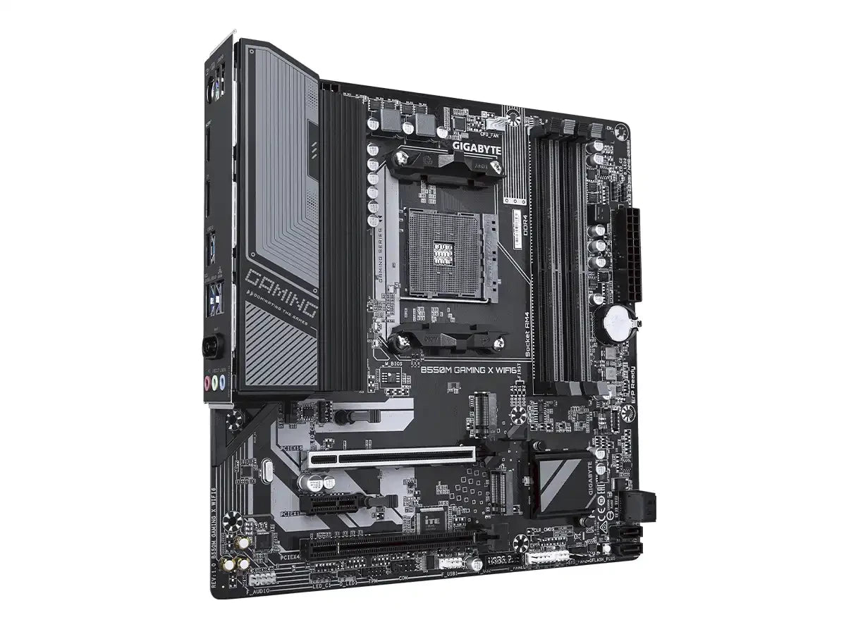 Placa Madre Gigabyte B550m Gaming X Wifi 6 (b550m-gaming-x-wifi6) Socket Am4, Ram Ddr4 Buss 4733oc Mhz