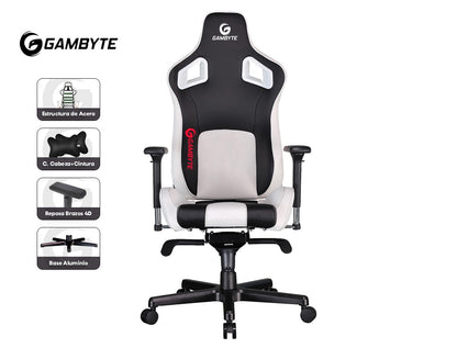 Silla Gambyte Premium ( Vc03- 09- Gbe ) Gaming | Negro C/ Blanco