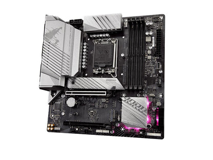 Placa Madre Gigabyte B760m Aorus Elite Ax (b760m Aorus Elite Ax) Socket Lga 1700, Ram Ddr5 Buss 7800oc Mhz, 14va, 13va, 12va Gen, Rgb