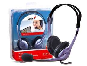 Auricular Genius Hs-04s (31710156101) Con Microfono, Gris