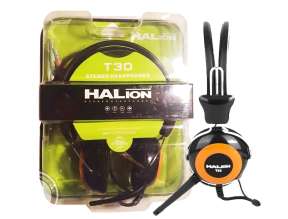Auricular Halion T30 (halion T30) Con Microfono, Colores Variados Azul - Rojo - Amarillo