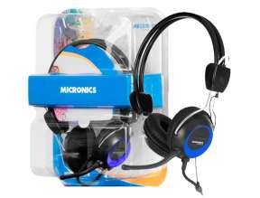 Auricular Micronics Citrix Advance Mic H715 (mic H715) Con Microfono, Color Negro C/ Azul