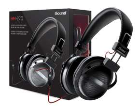 Auricular Isound Hm-270 (mn0-04 032617) Con Microfono, Negro C/ Plata