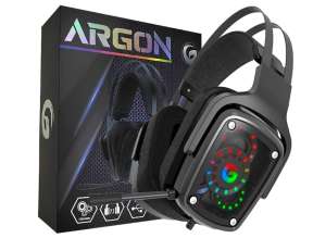 Auricular Gambyte Argon Gaming 7.1 (gi-argon-mr) Con Microfono, Interfaz Usb, Rgb, Negro
