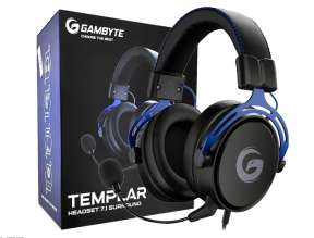Auricular Gambyte Templar 7.1 Gaming (bmbh439ad) Con Microfono, Interfaz Jack 3.5 Mm, Azul