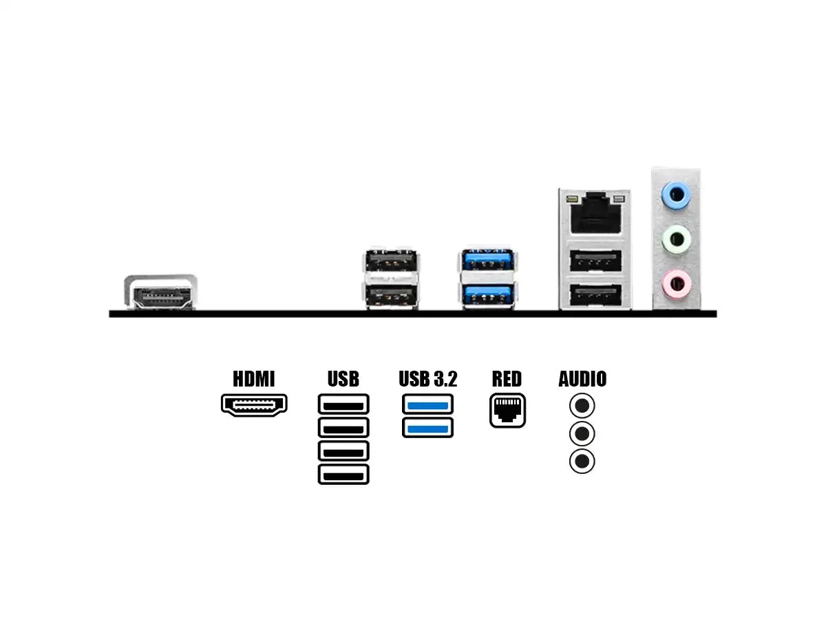 Placa Madre Msi H610m-s Pro (pro H610m-s Ddr4) Socket Lga 1700, Ram Ddr4 Buss 3200mhz, 14va, 13va, 12va Gen.