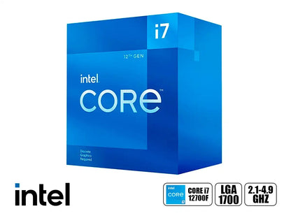 Procesador Intel Core I7 12700f 2.1ghz Hasta 4.9 Ghz 25mb (bx8071512700f) Lga 1700, 12 Nucleos