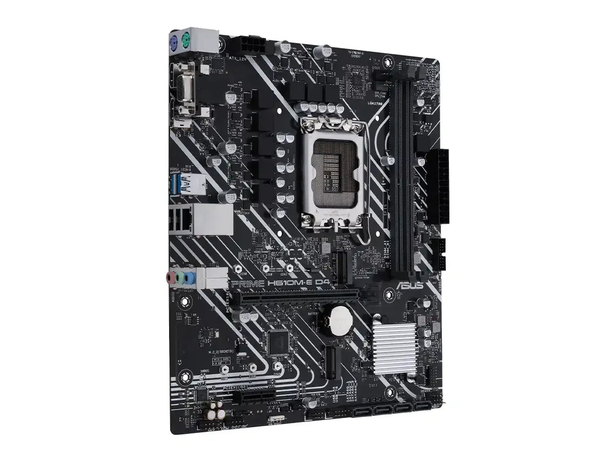 Placa Madre Asus H610m-e D4-csm Prime D4 (90mb19n0-m0eay0) Socket Lga 1700, Ram Ddr4 Buss 3200 Mhz, 13va, 12va Gen