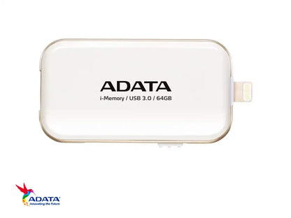 Memoria Usb Adata 64gb Aue710 (aue710-64g-cwh) Usb 3.0, Dispositivo De Almacenamiento, Blanco