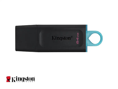 Memoria Usb Kingston 64gb Datatraveler Exodia (dtx/64gb) Usb 3.2, Dispositivo De Almacenamiento, Negro