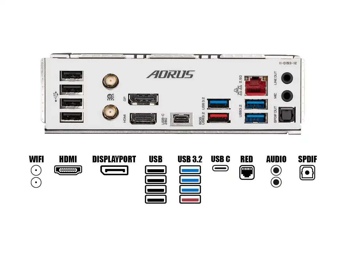 Placa Madre Gigabyte B760m Aorus Elite Ax (b760m Aorus Elite Ax) Socket Lga 1700, Ram Ddr5 Buss 7800oc Mhz, 14va, 13va, 12va Gen, Rgb