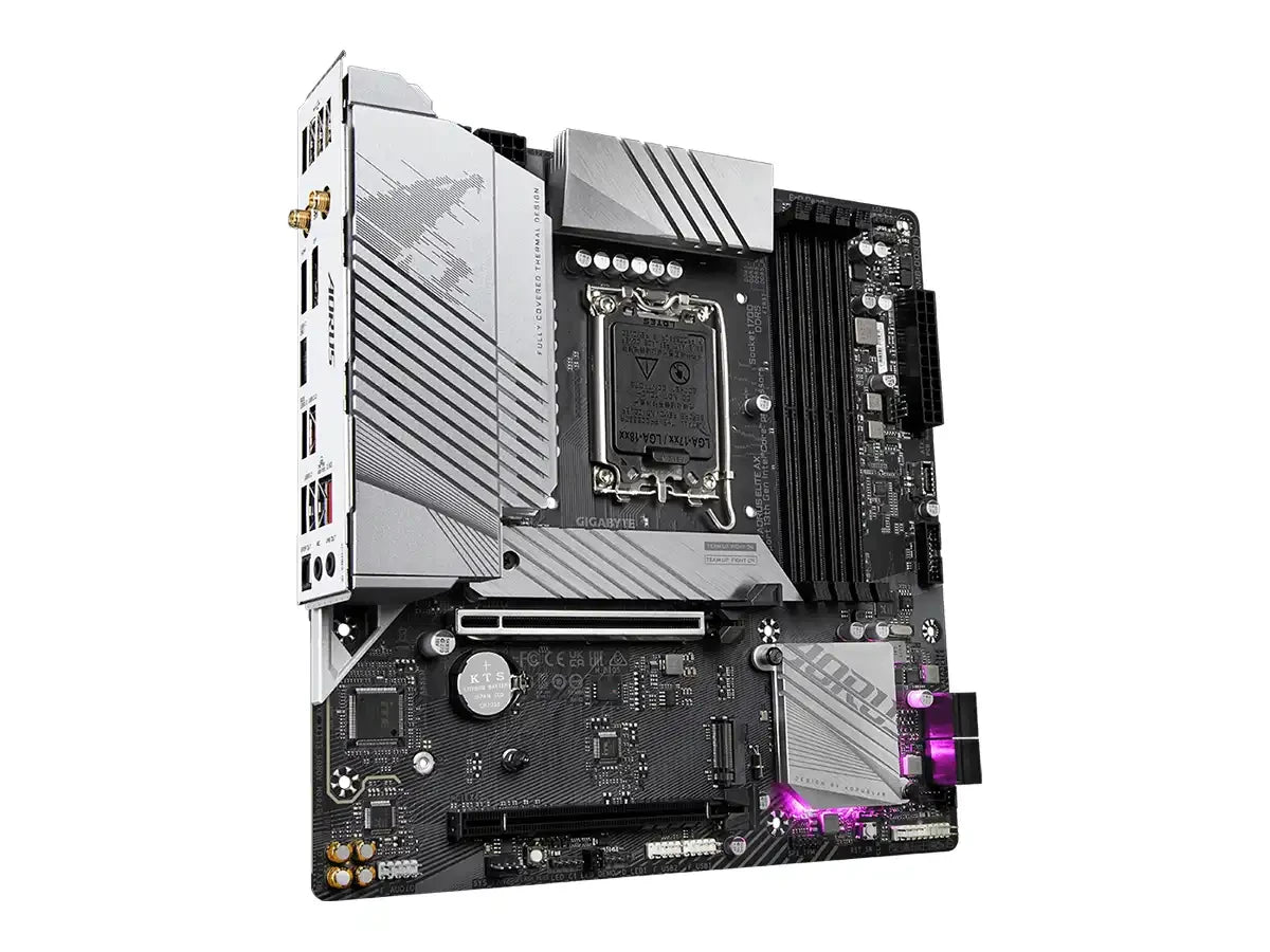 Placa Madre Gigabyte B760m Aorus Elite Ax (b760m Aorus Elite Ax) Socket Lga 1700, Ram Ddr5 Buss 7800oc Mhz, 14va, 13va, 12va Gen, Rgb