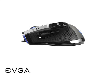 Mouse Evga X17 Gaming (903-w1-17gr-kr) Hasta 16.000 Dpi, 10 Botones, Rgb, Gris