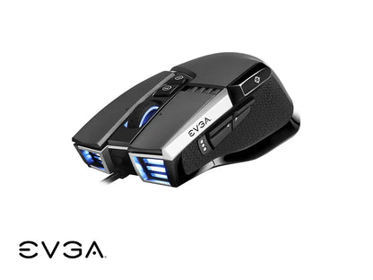 Mouse Evga X17 Gaming (903-w1-17gr-kr) Hasta 16.000 Dpi, 10 Botones, Rgb, Gris