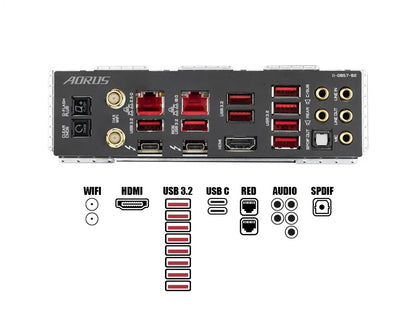 Placa Madre Gigabyte Z590 Aorus Xtreme (z590 Aorus Xtreme) Socket Lga 1200, Ram Ddr4 Buss 5400oc Mhz, 11va, 10ma Gen, Wifi 6e