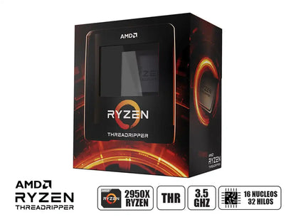 Procesador Amd Ryzen Threadripper 2950x 3.5ghz Hasta 4.4ghz 32mb (yd295xa8afw0f) Socket Tr4, 16 Nucleos