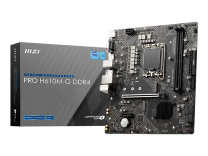 Computadora INTEL CORE I3 12100, H610M-G, SSD M.2 500GB, RAM 16GB