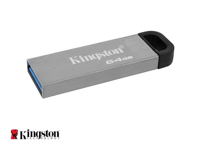 Memoria Usb Kingston 64gb Datatraveler Kyson Metal, Dispositivo De Almacenamiento, Usb 3.2 (dtkn/64gb)