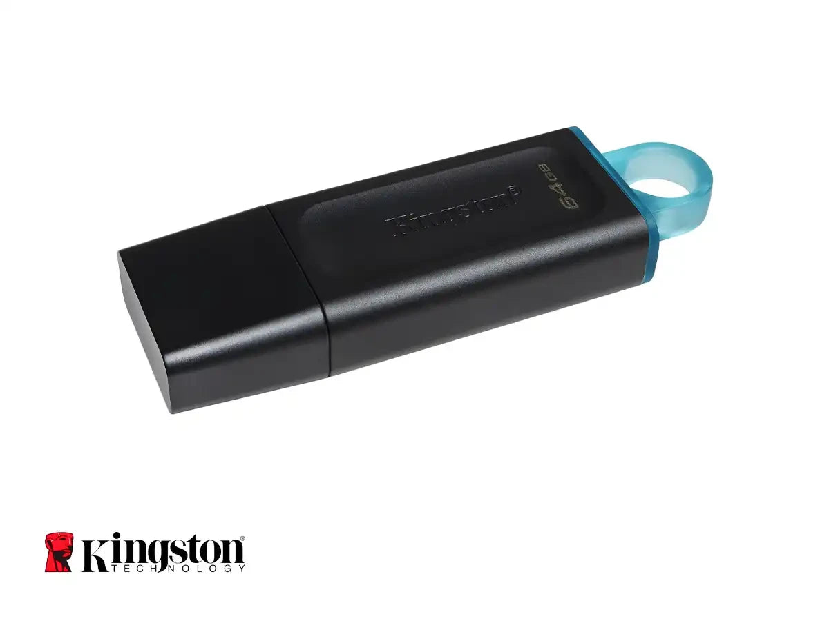 Memoria Usb Kingston 64gb Datatraveler Exodia (dtx/64gb) Usb 3.2, Dispositivo De Almacenamiento, Negro