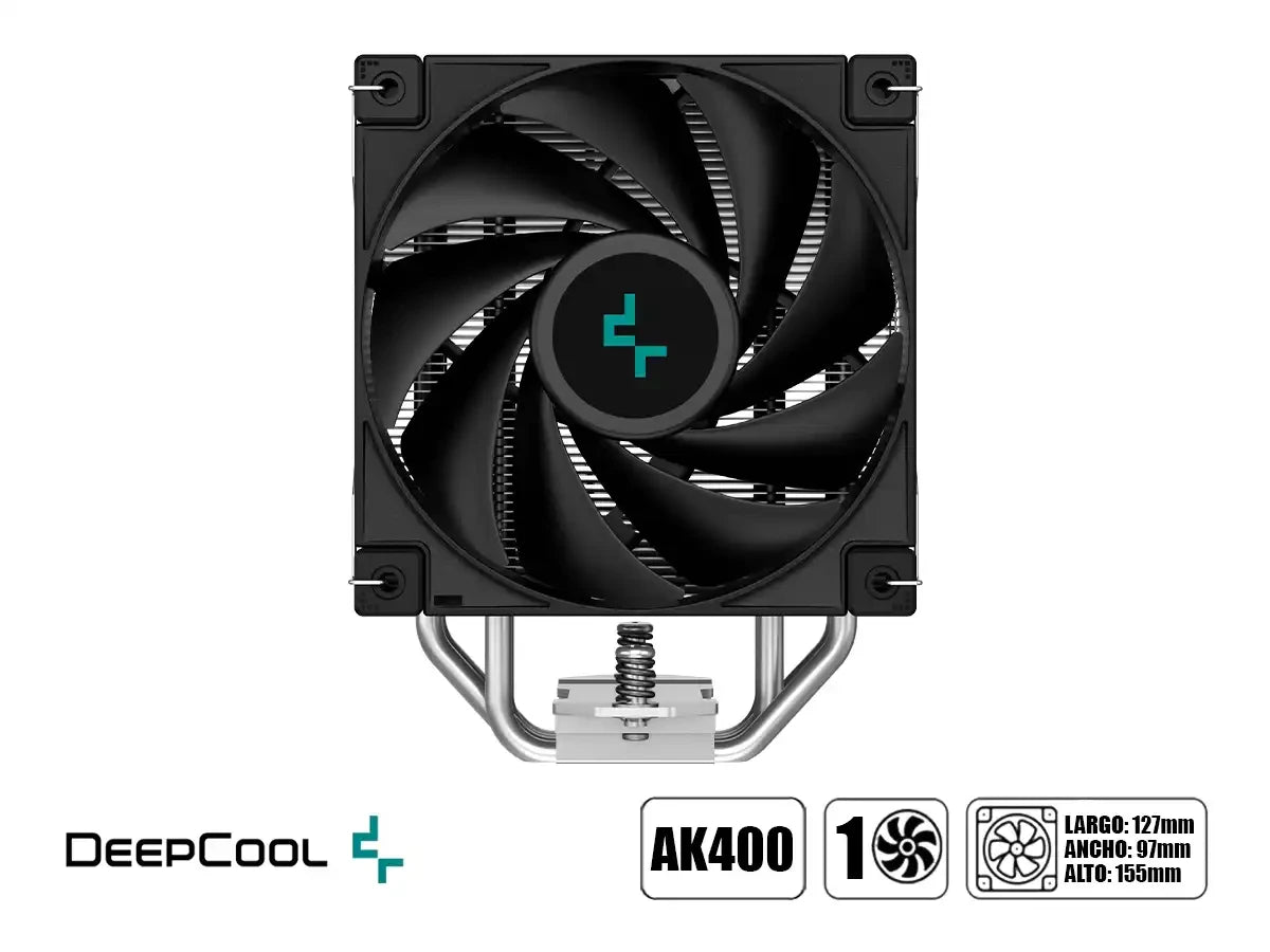 Cooler Para Procesador Deepcool Ak400 (r-ak400-bknnmn-g-1) 1 Ventilador, 120mm