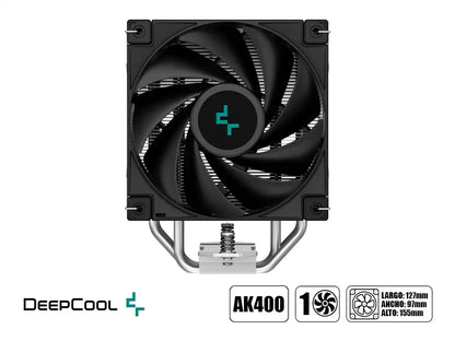 Cooler Para Procesador Deepcool Ak400 (r-ak400-bknnmn-g-1) 1 Ventilador, 120mm