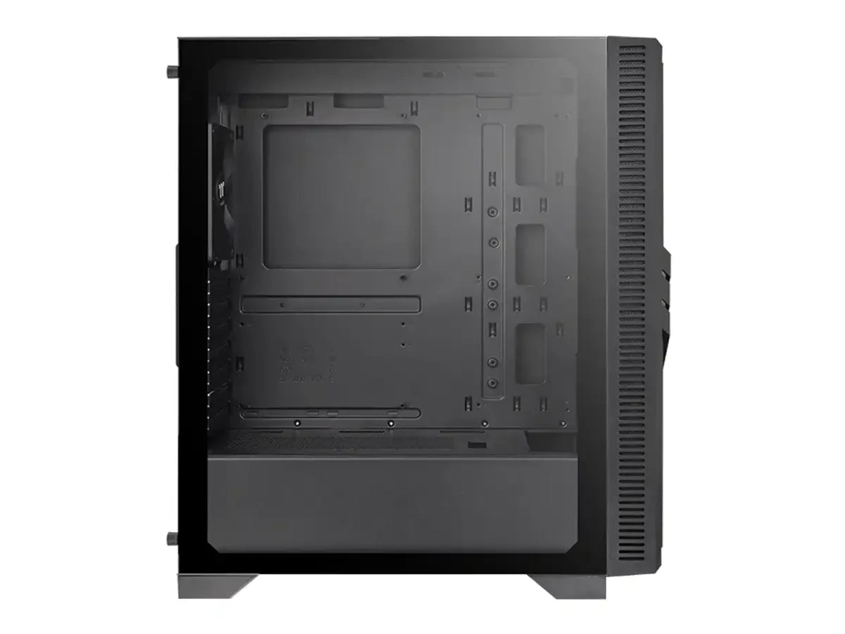 Case Thermaltake Versa T35 Tg Fuente 600w (ca-3r7-60m1wu-00) Paneles De Vidrio, 1 Ventilador, Led Rgb, Negro