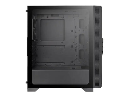 Case Thermaltake Versa T35 Tg Fuente 600w (ca-3r7-60m1wu-00) Paneles De Vidrio, 1 Ventilador, Led Rgb, Negro