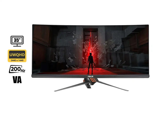 Monitor Asus 35 Pulgadas Rog Swift Pg35vq (90lm03t0-b013b0) Gaming 200hz, 2k/uwqhd, 2ms, G-sync, Va, Curvo, 1hdmi, 1 Dp, 2 Usb