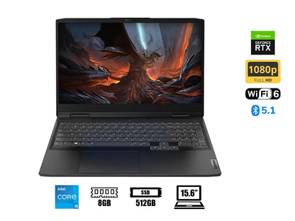 Laptop Lenovo Core I5-12450h 15iah7 Ideapad Gaming 3 (82s9012qlm) 15.6" Fhd 120hz, Ram 8gb, Ssd M.2 512gb, Rtx 3050 4gb, Win Home, 12gen. Esp
