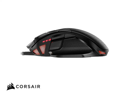 Mouse Corsair Nightsword Rgb Gaming (ch-9306011-na) Hasta 18.000 Dpi, 8 Botones Programables, Rgb, Negro