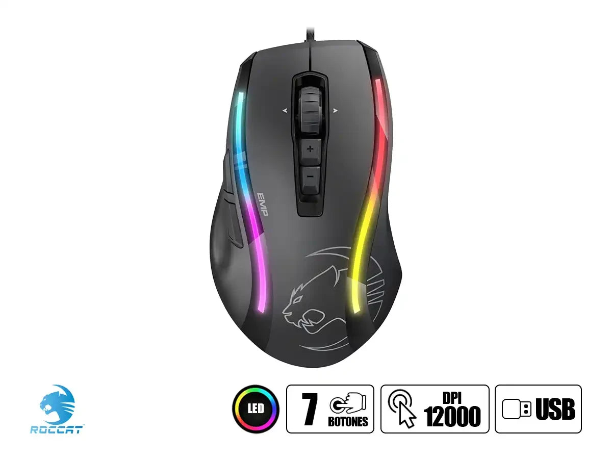 Mouse Roccat Kone Emp Gaming Led - Rgb (roc-11-812)