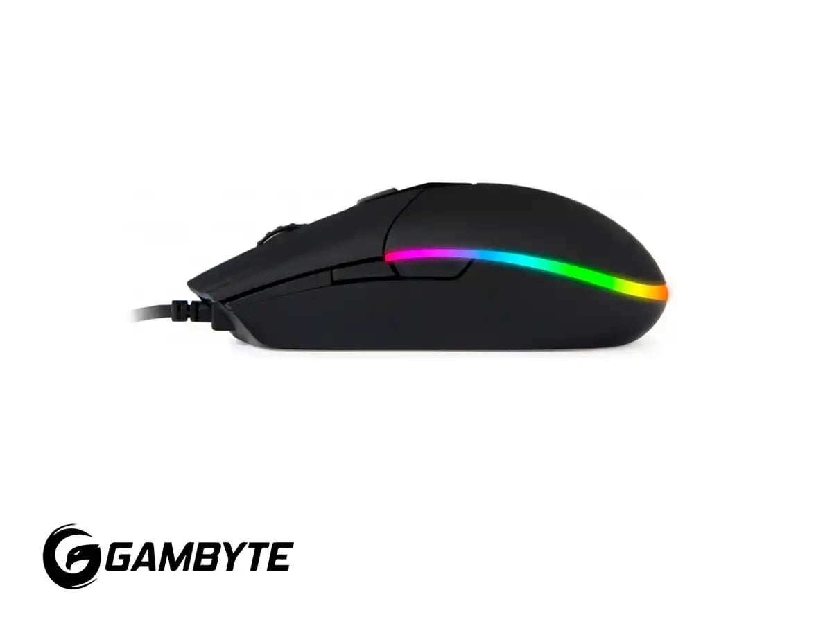 Mouse Gambyte Scar G Gaming (gi-scarg) Hasta 10.000 Dpi, 6 Botones Programables, Rgb, Negro