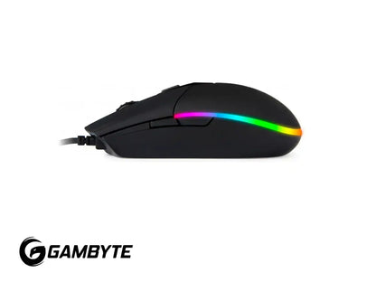 Mouse Gambyte Scar G Gaming (gi-scarg) Hasta 10.000 Dpi, 6 Botones Programables, Rgb, Negro