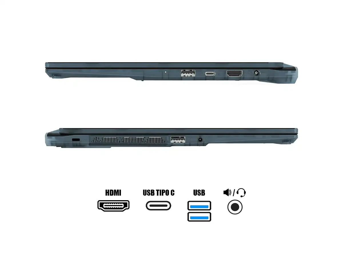 Laptop Msi Core I7-13620h Cyborg 14 A13vf-018us Gaming (cyborg1413018) 14" Fhd 144hz, Ram 16gb, Ssd 512gb, Nvidia Rtx 4060 8gb, Win11, Negro, 13gen