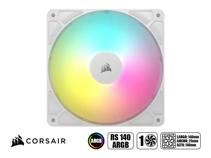 Cooler Para Case Corsair Rs 140 Argb En Blanco (co-9050186-ww ) 140mm