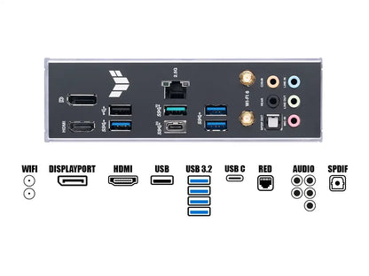 Placa Madre Asus B760-plus Tuf Gaming Wifi (90mb1er0-m0eay0) Socket Lga 1700, Ram Ddr5 Buss 7200oc Mhz, 13va, 12va Gen, Rgb, Wifi 6