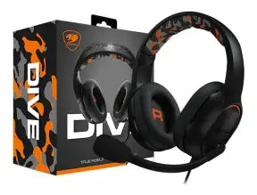 Auricular Cougar Dive (3h270p50b.0001p) Con Microfono, Interfaz Jack 3.5, Negro