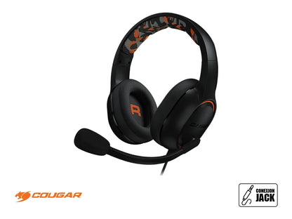 Auricular Cougar Dive (3h270p50b.0001p) Con Microfono, Interfaz Jack 3.5, Negro
