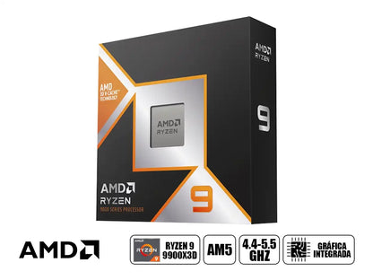 Procesador Amd Ryzen 9 9900x3d 4.4ghz Hasta 5.5ghz, 128mb (100-1000001368wof) Am5, 12 Nucleos, Radeon Graphics