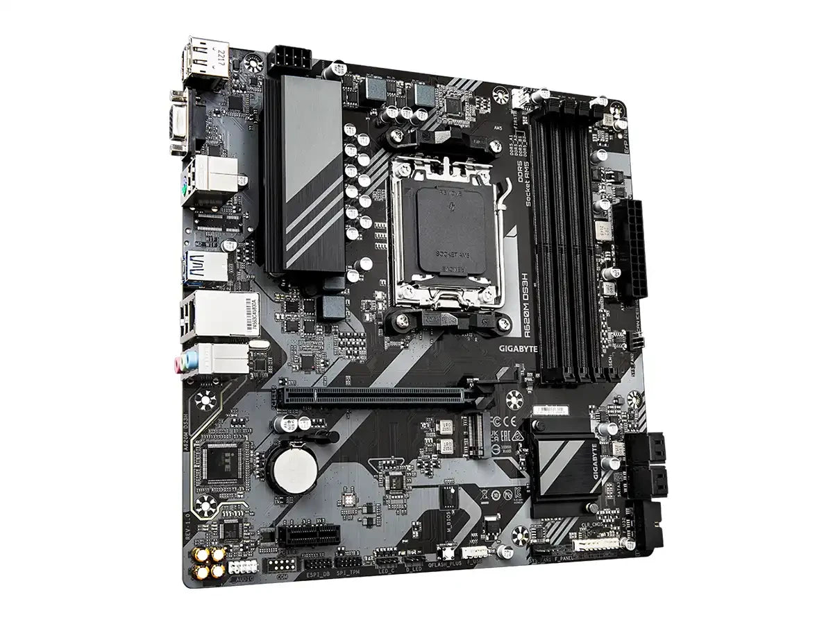 Placa Madre Gigabyte A620m Ds3h (a620m-ds3h) Socket Am5, Ram Ddr5 Buss 7600oc Mhz