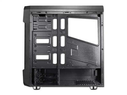 Case Antryx Rx Vortex Tg Argb Fuente 600w (ac-rx375tgk-600cpr1) Panel De Vidrio, 3 Ventiladores, Negro